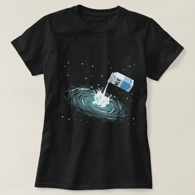 Astronomi Älskare Milky Way Funny Cute Space Astro T Shirt (Design framsida)