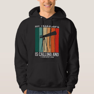 Astronomi Älskare mitt teleskop ringer och jag mås Hoodie