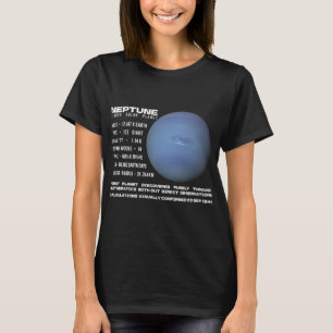 Astronomi Älskare Neptune Planet Facts Space Explo T Shirt