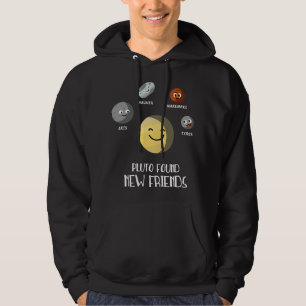 Astronomi Älskare Pluto hittade en ny "Friends Dwa Hoodie