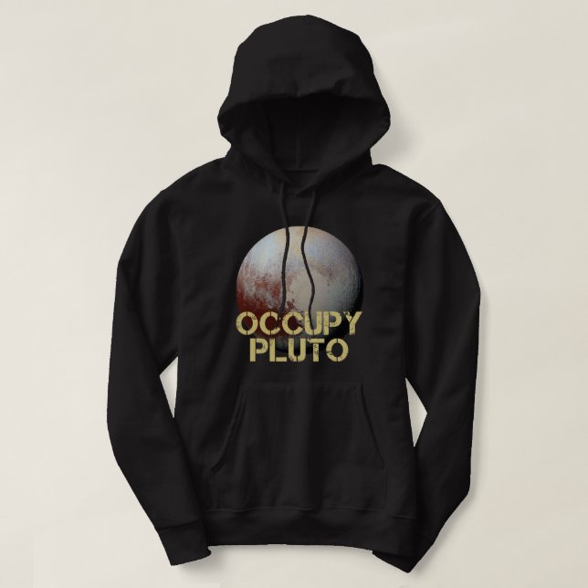 Astronomi Älskare Pluto Planet Solar System Astron Hoodie (Design framsida)