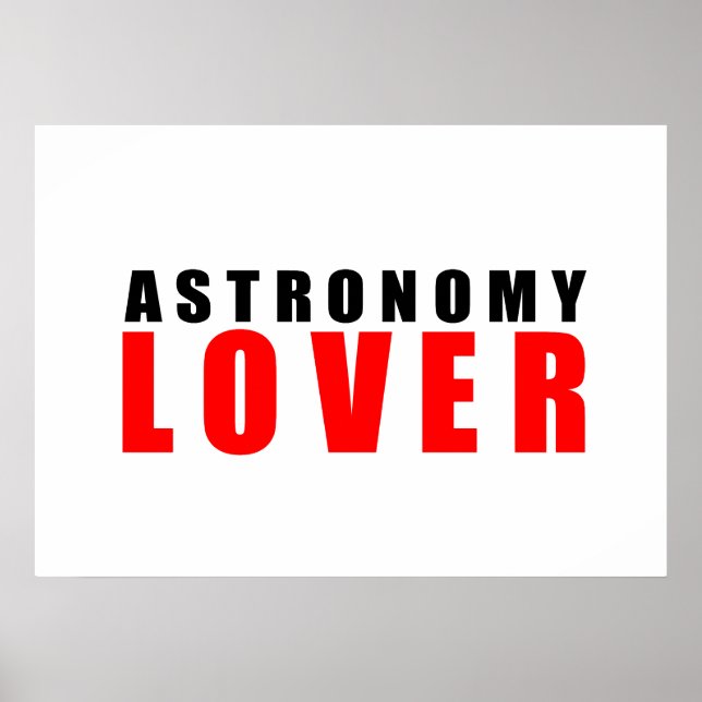 Astronomi älskare poster (Framsidan)