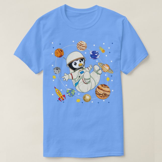 Astronomi Älskare Space Astronaut Pen T Shirt (Design framsida)