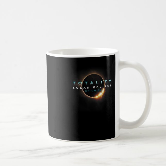 Astronomi Älskare! Total solenergi 2024 Totalit Kaffemugg (Höger)