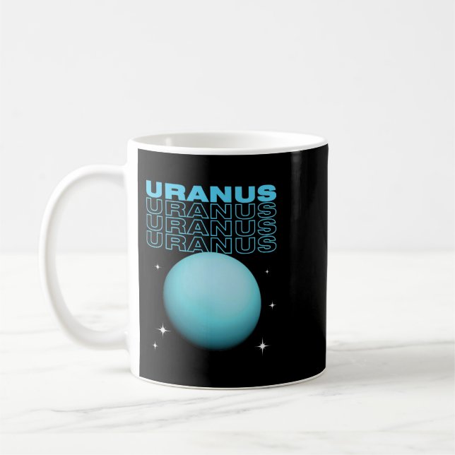 Astronomi Älskare Uranus planetastronomientusiast Kaffemugg (Vänster)