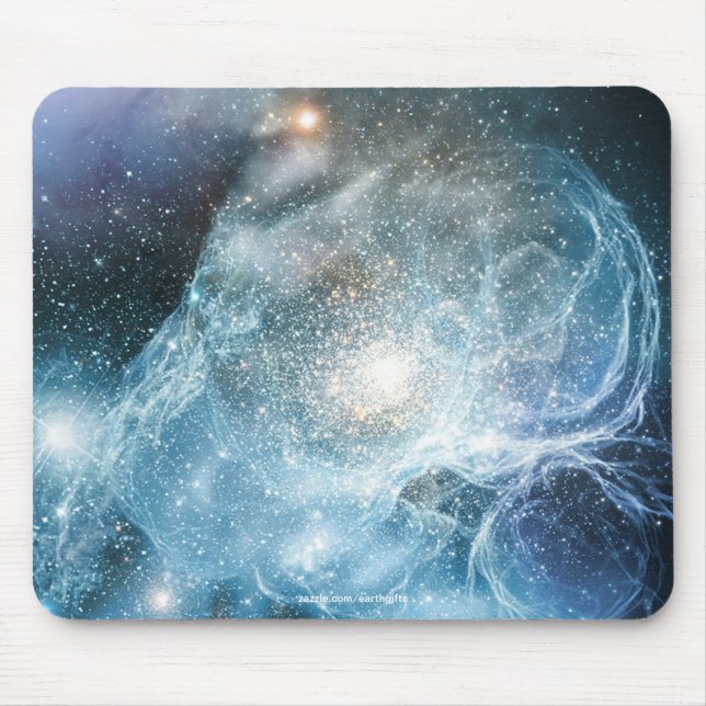 Astronomi Blue Galaxy Nebulae Extern Space-bild Musmatta (Framsidan)