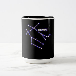 Astronomi Constellation - Astrology Zodiac Gemini Två-Tonad Mugg