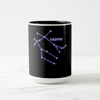 Astronomi Constellation - Astrology Zodiac Gemini Två-Tonad Mugg
