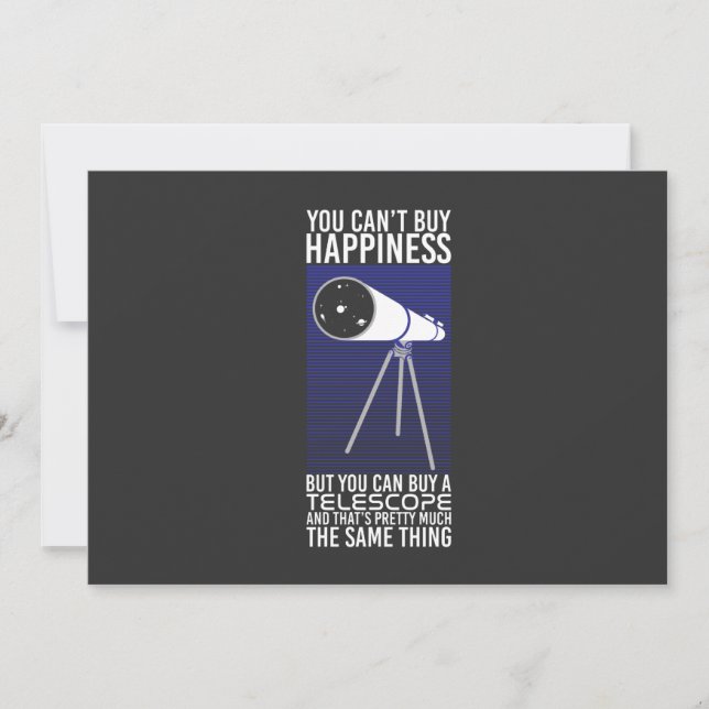 Astronomi - Du kan inte köpa lycka Inbjudningar (Framsida)