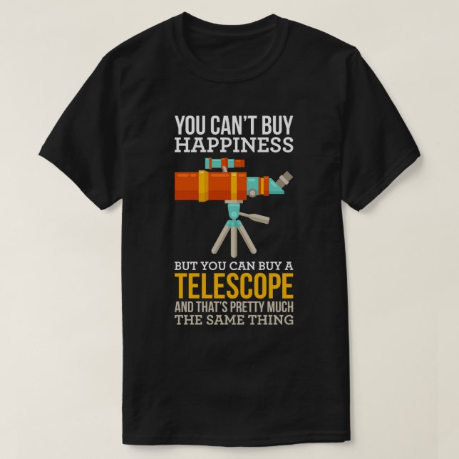 Astronomi Du kan inte köpa lycka T Shirt (Design framsida)