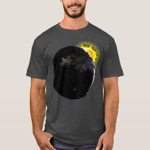 Astronomi Earth Planet Sol Space Eclipse Astronome T Shirt