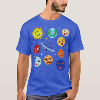 Astronomi för Solar System Cute Planets T Shirt