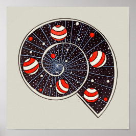 Astronomi Funny Space Spiral Galaxy Poster