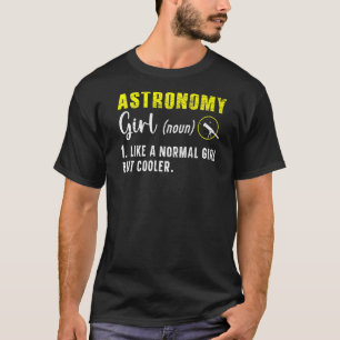 Astronomi Girl Astronomer Constellations Telescope T Shirt