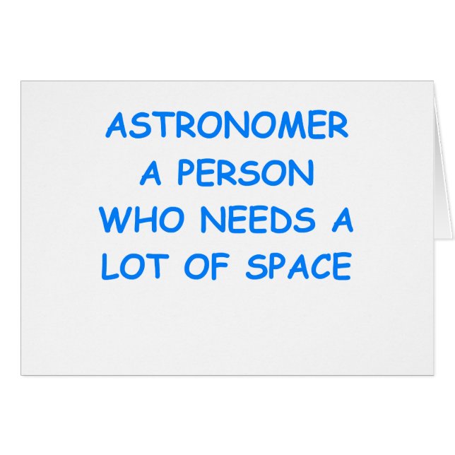 astronomi hälsningskort (Framsidan Horizontal)