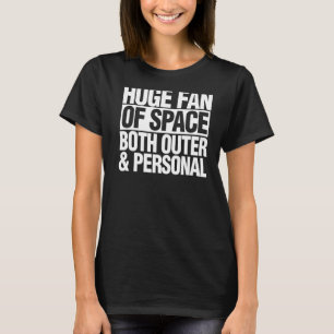 Astronomi Huge Fläkt i rymden, både utsida och per T Shirt