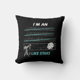 Astronomi Jag gillar Stars Space Universe Måne Kudde