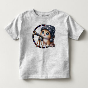 Astronomi Kattunge Småbarn T-shirt