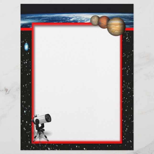 Astronomi Letterhead (Framsida)