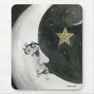 Astronomi - måne Mousepad Musmatta