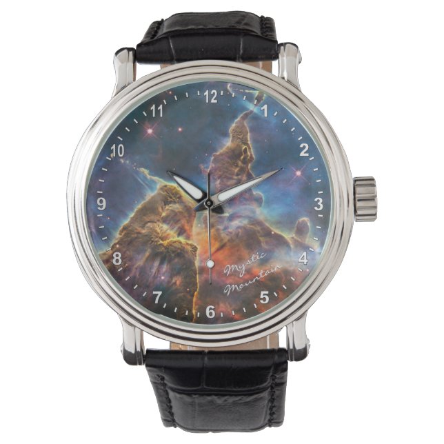 Astronomi & Mystic Mountain Watch, Hubble / Galaxy Armbandsur (Framsida)
