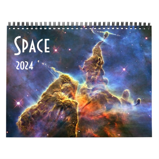 Astronomi NASA Space Universe Galaxy 2024 Himlar Kalender (Omslag)