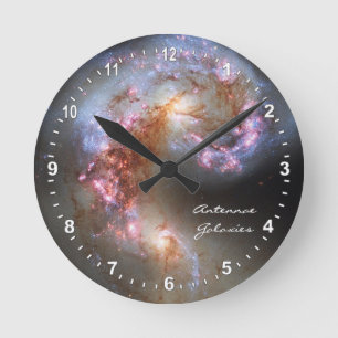 Astronomi och antenn Galaxies Clock, Hubble Rund Klocka
