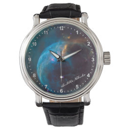 Astronomi och bubbla Nebula Watch, Hubble / Galaxy Armbandsur