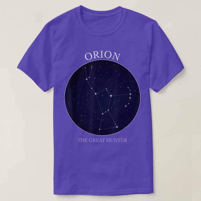 Astronomi Orion Star Constellation of Orion the Hu T Shirt (Design framsida)