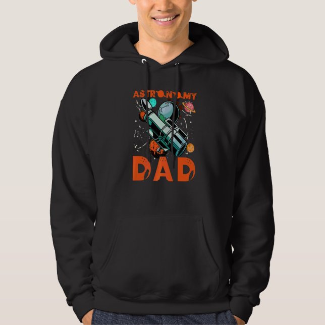Astronomi Pappa Hoodie (Framsida)