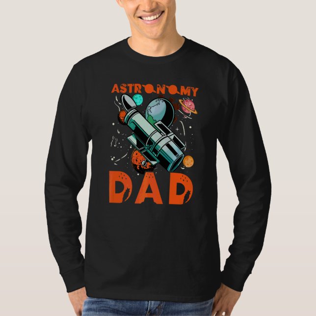 Astronomi Pappa T Shirt (Framsida)