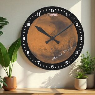 Astronomi & planetmarschklocka, hubbel/utrymme rund klocka