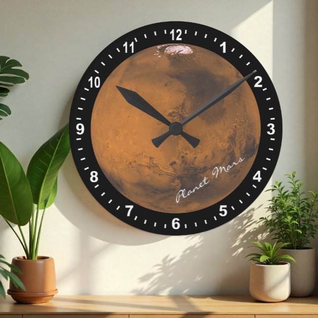 Astronomi & planetmarschklocka, hubbel/utrymme rund klocka (Skapare uppladdad)