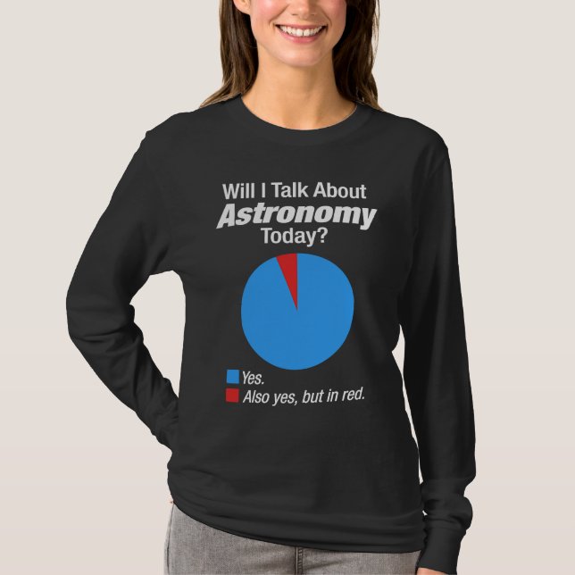Astronomi Rymden Besatt T Shirt (Framsida)