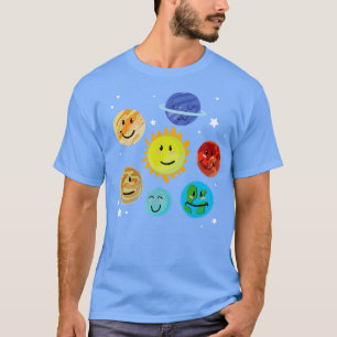 Astronomi Scientist Universe Solar System Cute Pla T Shirt