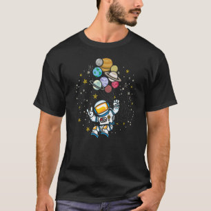 Astronomi Space Astronaut Scientist Planet Balloon T Shirt