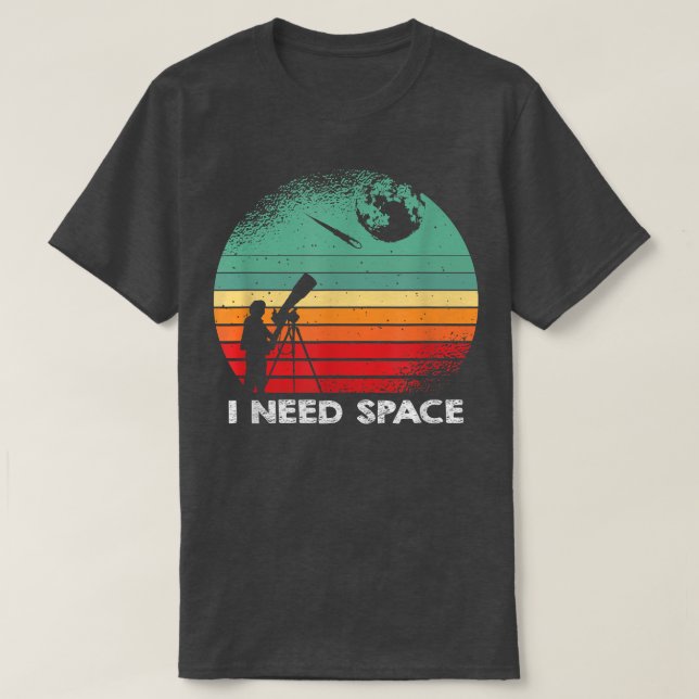 Astronomi Space Astronaut Scientist Retro Funny T Shirt (Design framsida)