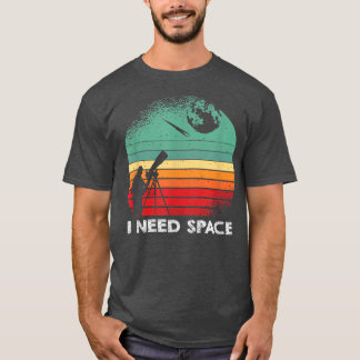 Astronomi Space Astronaut Scientist Retro Funny T Shirt