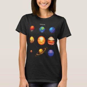 "Astronomi Space Science Galaxy Planets Solar Syst T Shirt