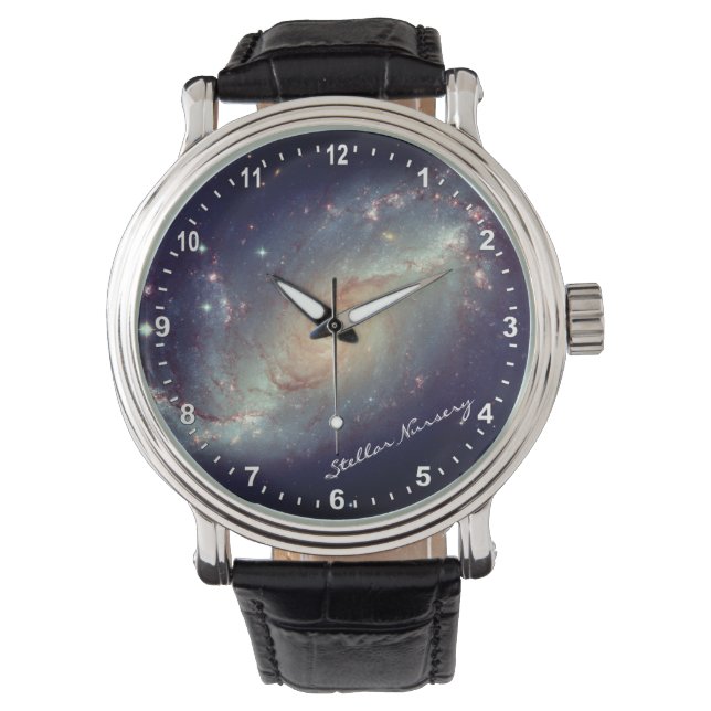 Astronomi & Stellar Nursery Watch, Hubble / Galaxy Armbandsur (Framsida)