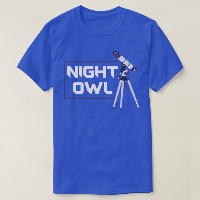 Astronomi Telescope Astronomer T Shirt (Design framsida)