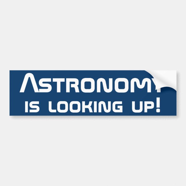Astronomi tittar upp! bildekal (Framsidan)