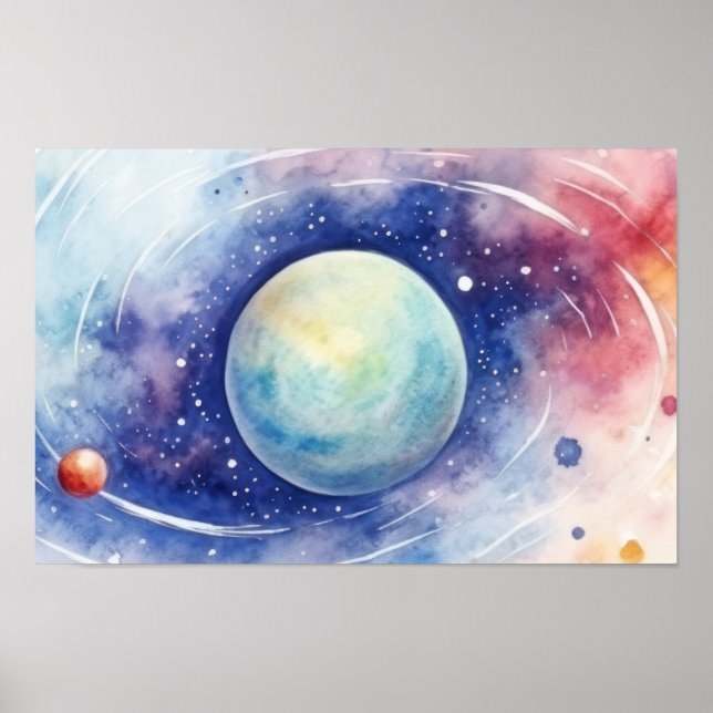 Astronomi universum nebulosa. LITEN Poster (Framsidan)
