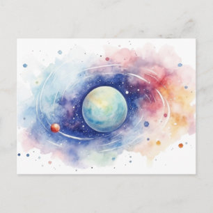 Astronomi universum nebulosa. vykort