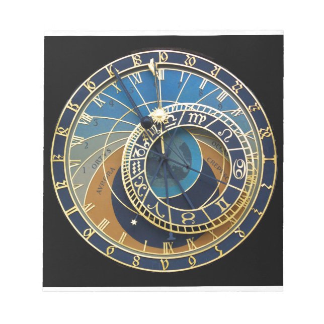 Astronomical Clock-Prag Orloj Anteckningsblock (Framsida)
