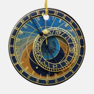 Astronomical Clock-Prag Orloj Julgransprydnad Keramik