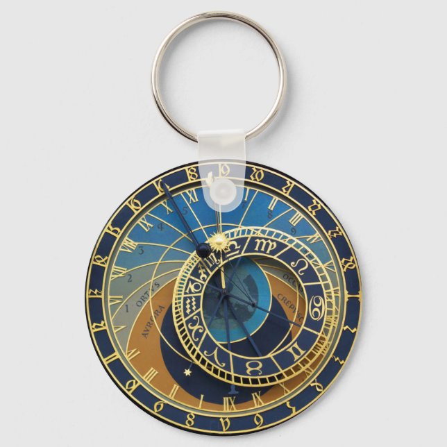 Astronomical Clock-Prag Orloj Nyckelring (Framsida)