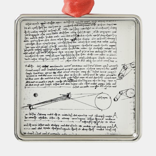 Astronomical diagram julgransprydnad metall (Framsidan)