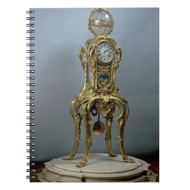 Astronomical Passament tar tid på gjort av Jacques Anteckningsbok (Framsidan)