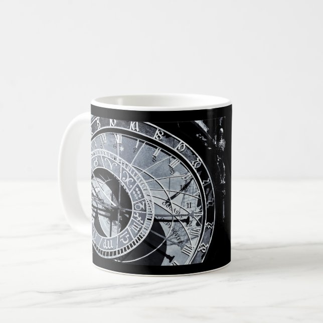 Astronomical ta tid på, Prague, flagga - den Kaffemugg (Framsida vänster)
